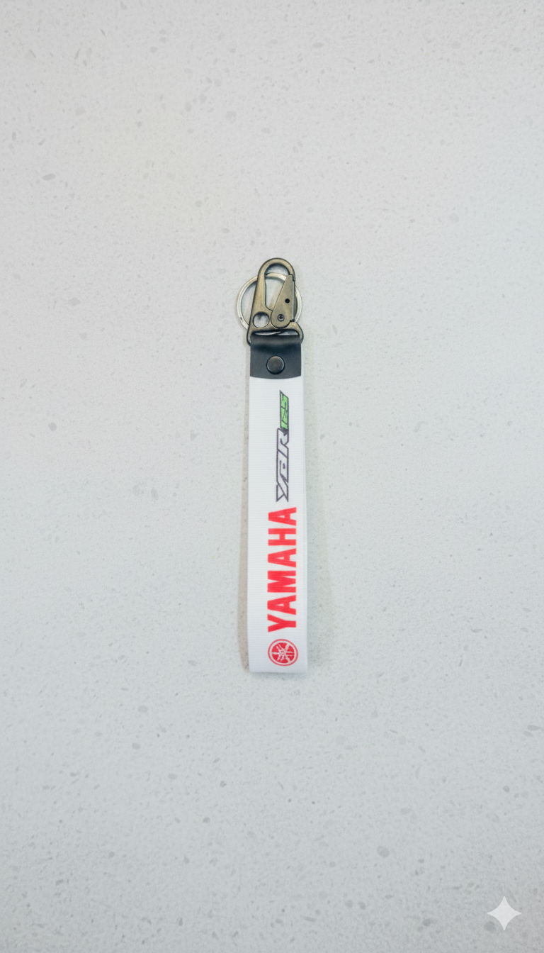 Yamaha YBR Premium Metal Keychain – Heavy Duty Zinc Alloy Hook with Keyring – Stylish Biker Accessory for YBR 125, 125G & 125Z