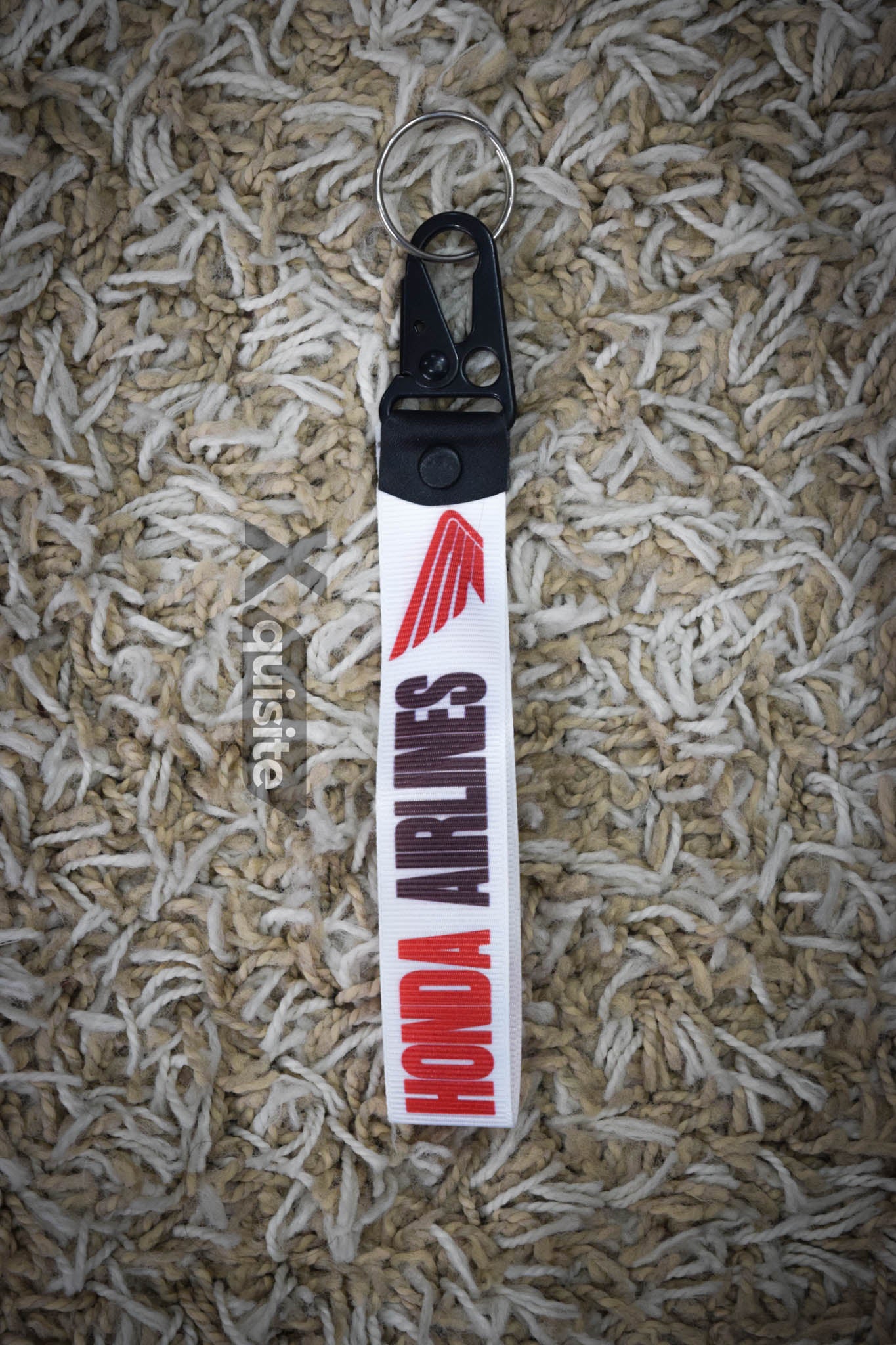 Honda Airlines Honda Bike 125 CG 125 Premium Bikers Keychain Strap - Heavy Duty Metal Eagle Beak Hook - Stylish Lanyard Key Holder for Bikes & Cars |