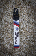 BMW Motorsports Keychain For Cars and Heavy Bike Keychain Premium Bikers Keychain Strap - Heavy Duty Metal Eagle Beak Hook - Stylish Lanyard Key Holder for Bikes & Cars